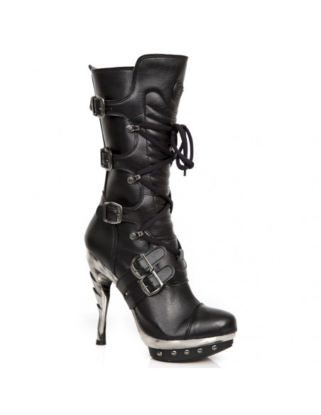 Style PUNK001 C1 Schwarz New Rock Boots Womens Punk Gothic Stiefel Damen