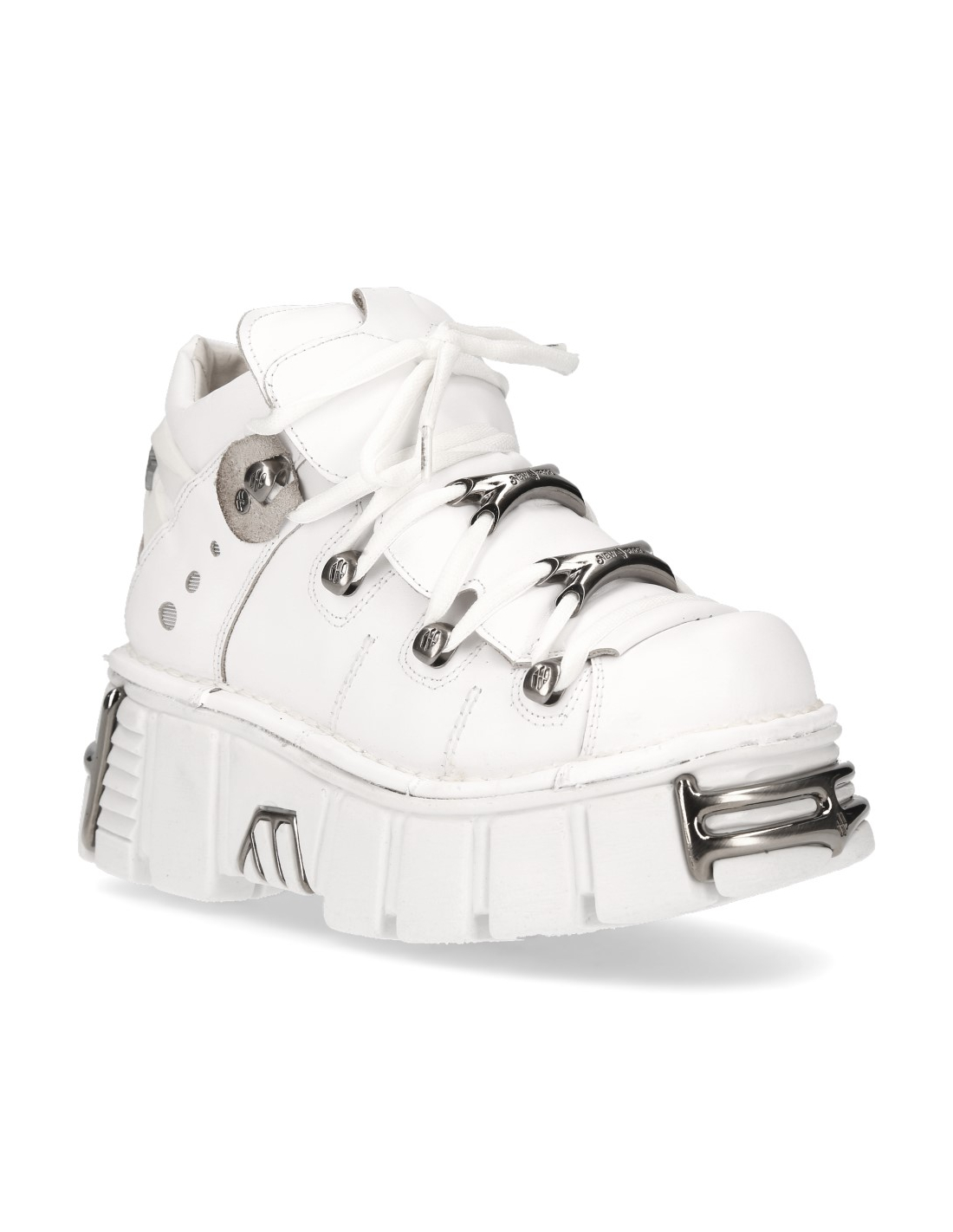 ANKLE BOOT WHITE TOWER WITH LACES M-106N-S18
